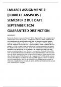 LML4801 ASSIGNMENT 2 (CORRECT ANSWERS ) SEMESTER 2 DUE DATE SEPTEMBER 2024 GUARANTEED DISTINCTION