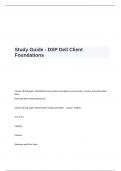 DSP Dell Client Foundations Exam  Study Guide  Questions and Answers