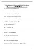 UNL CLAS 116 Exam 1 UPDATED Exam  Questions and CORRECT Answers