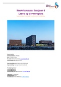 Startdocument leerjaar 4 afstuderen