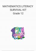 Grade 12 mathematics Literacy Revision Kit