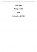 BSW4806 Assignment 3 (399706) 2024