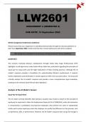 LLW2601 Assignment 2 (Semester 2) 2024 - Due 13 September 2024