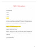 NR511 Midterm Exam (Latest-2021, Version-2) / NR 511 Midterm Exam / NR511 Week 4 Midterm Exam/ NR 511 Week 4 Midterm Exam: Differential Diagnosis and Primary Care Practicum: Chamberlain College of Nursing |50 Correct Q & A |