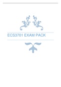 ECS3701 EXAM PACK