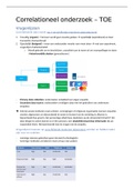 Samenvatting TOE: correlationeel, experimenteel, kwalitatief