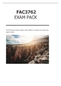 FAC3762 EXAM PACK