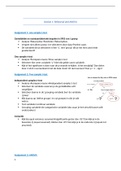 SPSS experimentele onderzoeksmethoden opdrachten + uitleg