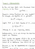 Implicit Differentiation summary