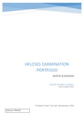 HFL1501 EXAMINATION PORTFOLIO