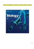 TEST BANK FOR BIOLOGY CONCEPTS AND APPLICATIONS, 9E STARR TB