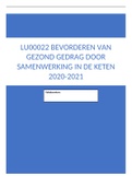 Bevorderen van gezondgedrag door samenwerking in de keten (LU00022)