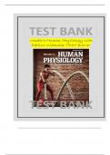 Test Bank for Vanders Human Physiology 16th Edition Widmaier 100% Correct with Explanations, ;Highly Recommended, Download to Score A+