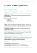 Samenvatting met examentermen Marketingplanning