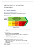 Samenvatting  Inleiding Tot Informatica En Supply Chain Management