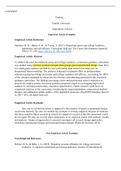 COUN5007 u3a1 Appropriate Articles.docx  COUN5007                                                                Finding                                                                    Capella University  Appropriate Articles   Empirical Article Exampl