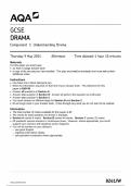 AQA GSCE Drama 8261/W May 2024/2025