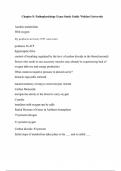 NURS 6501 Chapter 8: Pathophysiology Exam Study Guide Walden University