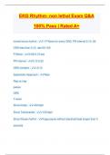 EKG Rhythm- non lethal Exam Q&A 100% Pass | Rated A+ normal sinus rhythm - 1 P Wave for every QRS, PR interval 0.12-.20, ORS less than 0.12, rate 60-100 P-Wave - 0.06-0.12 sec PR interval - 0.12-0.20 QRS complex - <0.12 Systematic Approach - Rate Reg v
