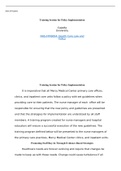 NHS FPX6004 Assessment4 1  AutoRecovered .docx  NHS FPX6004  Training Session for Policy Implementation  Capella University  NHS-FPX6004: Health Care Law and Policy  Success! Your submission appears on this page. The submission confirmation number  is 891