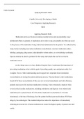 NHS FPX4000    Assessment2 1.docx    NHS-FSX4000  Applying Research Skills  Capella University Developing a Health Care Perspective Applying Research Skills  Applying Research Skills  Medication errors are the most common medical errors and can potentiall