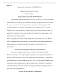 MPH5990 U4A1.docx  MPH5990  Program  Intervention with SMART Objectives  Capella University MPH5990: Public Health Capstone   Program  Intervention with SMART Objectives  An individual's wellbeing while inside the jail can't  be taken  care  of in d