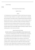 IT3358 Week 3 Physical Security done.docx  Security Strategy  IT3358  Week 3 Physical Network Security Strategy  Capella University  Abstract  As IT professionals one of our main priorities is to protect our data. Having a strict and strong network securi