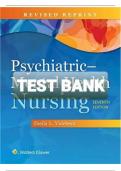 Test bank psychiatric mental health nursing 7th edition videbeck ;Complete solution, Alpha A+ GRADED