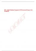 RN  Adult Medical Surgical ATI Proctored Exam ALL FORMS!