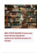 IBEC STATE BOARD Practice Test Exam Review Questions with Correct Verified Answers A+ Graded 