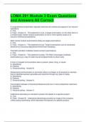 LOMA 291 Module 3 Exam Questions and Answers All Correct