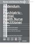 Addendum to Psychiatric– Mental Health Nurse Practitioner 4th