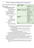 NR 341 - Complex Adult Health Exam 3 Study Guide.