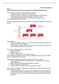 Financial Management summary IBO Y3