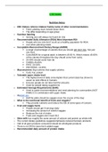 NURSING BS C787 Nutrition Study Guide- Western Governors University