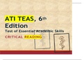 ATI TEAS Reading Section Preparation PPT / ATI TEAS 6 Exam Reading Section Preparation PPT(New-2021)(Verified)