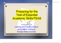 ATI TEAS Preparing for Test  PPT / ATI TEAS 6 Exam Preparing for Test  PPT Covers All Sections(Reading,Mathematics, Science, English and Language Usage) (New-2021)(Verified)