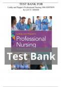 TEST BANK FOR Leddy and Pepper's Professional Nursing 10th EDITION by LUCY J HOOD