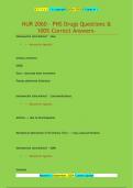 NUR 2060 - PNS Drugs Questions &  100% Correct Answers