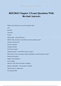 REE3043 Chapter 2 Exam Questions With Revised Answers