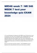 NR546 week 7 / NR 546 WEEK 7 test your knowledge quiz EXAM 2024