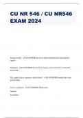 CU NR 546 / CU NR546 EXAM 2024