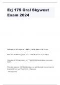 2024 SkyWest ERJ Exam WITH ALL IN IT