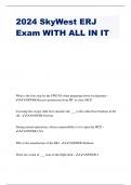 2024 SkyWest ERJ Exam WITH ALL IN IT