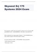 Skywest Erj 175 Systems 2024 Exam