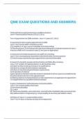 QME EXAM PREP SELF TEST 2 QUESTIONS AND ANSWERS