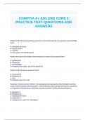 COMPTIA A+ 220-1002 CORE 2 PRACTICE TEST QUESTIONS AND ANSWERS