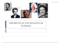 Theoretical Foundation of Nursing