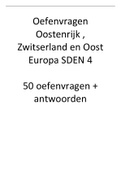 Oefenvragen SDEN 4 Oostenrijk, Zwitserland en Oost Europa