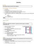 Summarised genetics notes 